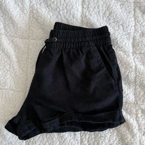 Streetwear Society Black High-Waist Casual Shorts